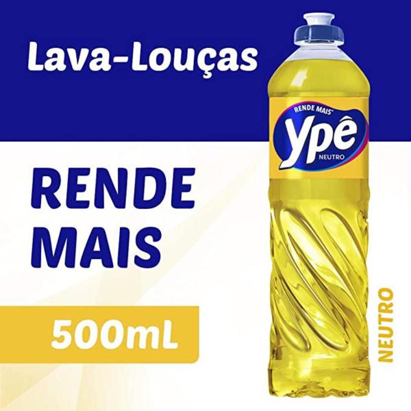 Imagem de Detergente Ypê Neutro Lava louças 500ml