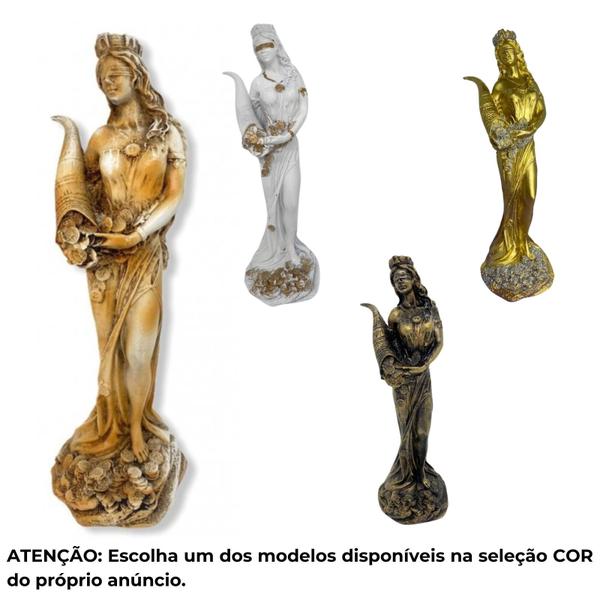 Imagem de Deusa da Fortuna em Resina 18 cm - Escolha a Cor