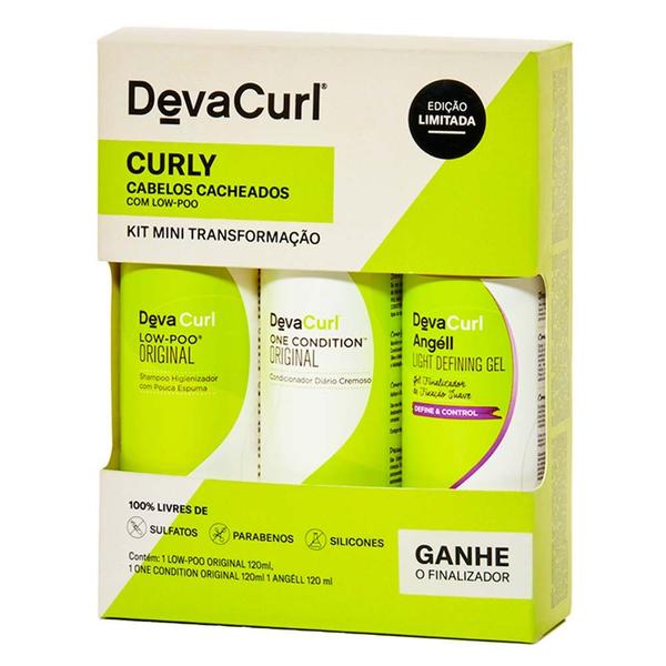 Imagem de Deva Curl Low Poo Kit - Shampoo + Condicionador + Gel