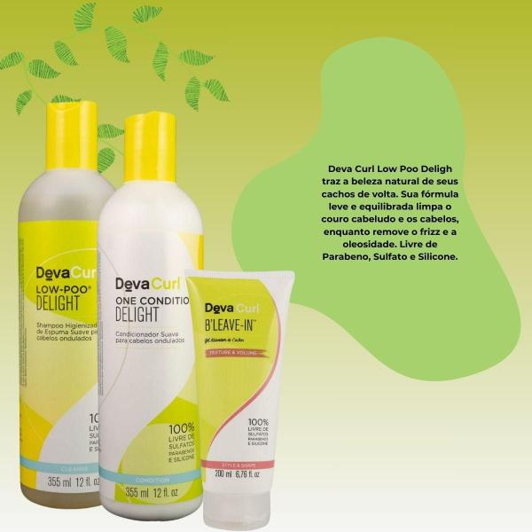 Imagem de DevaCurl Low-Poo Delight Kit Home Care (3 Produtos)