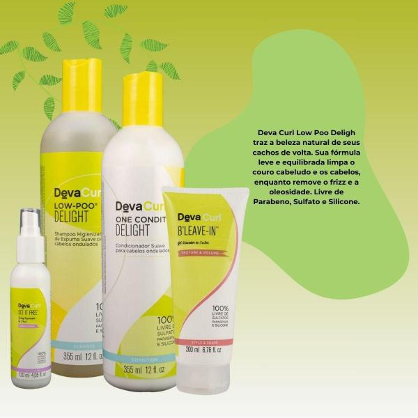 Imagem de DevaCurl Low-Poo Delight Kit Home Care (4 Produtos)