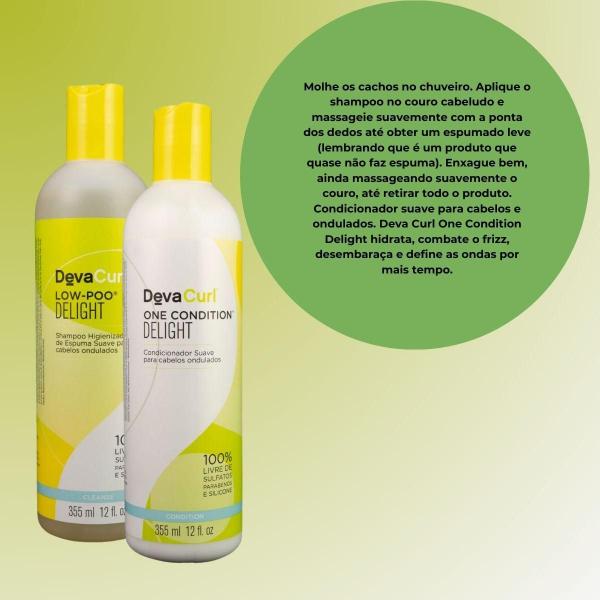 Imagem de DevaCurl Low-Poo Delight Kit Shampoo e Condicionador 355ml