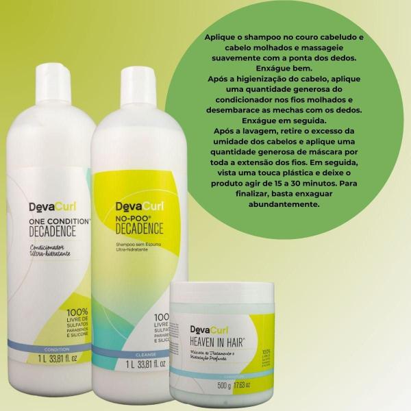 Imagem de DevaCurl No-Poo Decadence Kit Salão (3 Produtos)