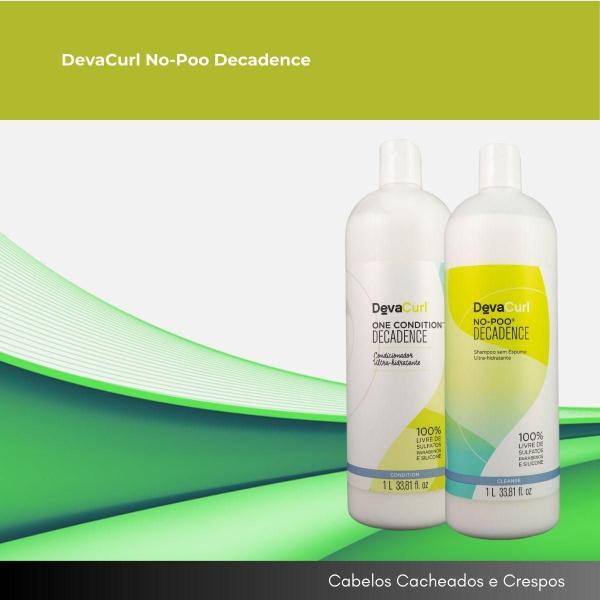 Imagem de DevaCurl No-Poo Decadence Kit Shampoo e Condicionador 1L