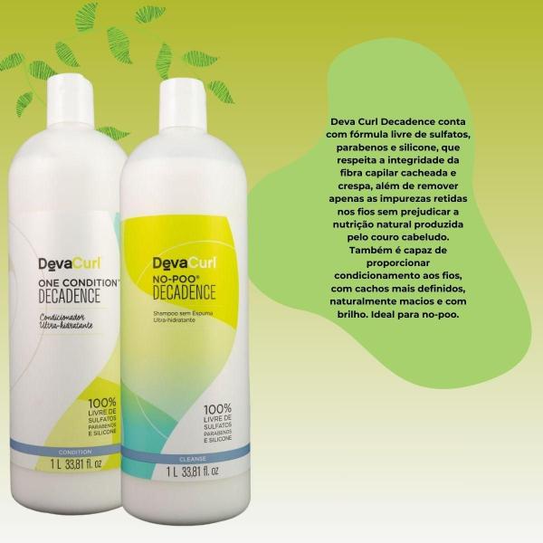 DevaCurl No-Poo Decadence Kit Shampoo e Condicionador 1L Imagem de DevaCurl No-Poo Decadence Kit Shampoo e Condicionador 1L