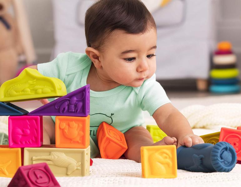 Imagem de Developmental Baby Blocks B. toys Alphabetical Sort & Stack