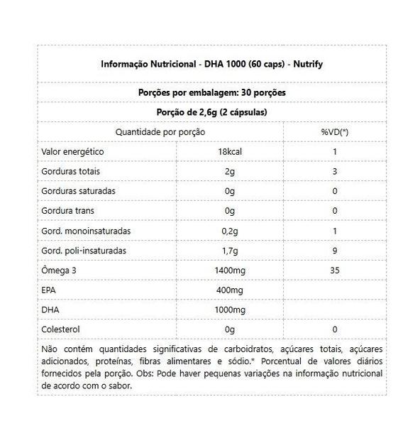 Imagem de DHA 1000 (60 caps) - Padrão: Único