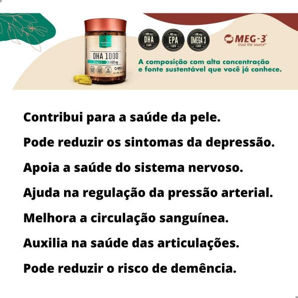 Imagem de DHA 1000 Ômega 3 1400mg 60 Capsulas Nutrify