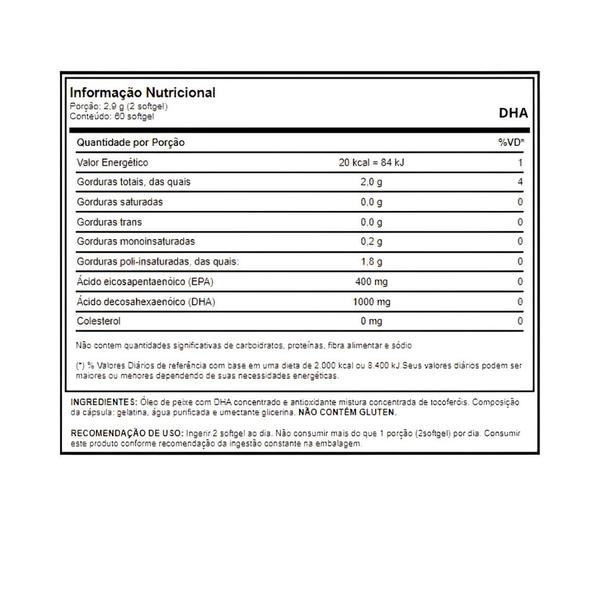 Imagem de DHA Óleo de Peixe 60caps Growth Supplements