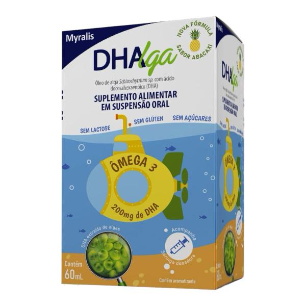 Imagem de Dhalga Ômega 3 Microalgas 60ml abacaxi