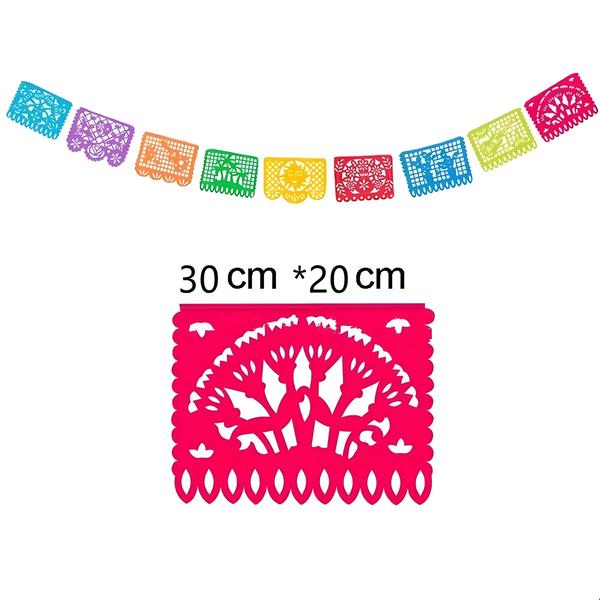 Imagem de Dia Dos Mortos Tema Mexicano Decorações De Festa De Aniversário Banner De Feltro Quadrado