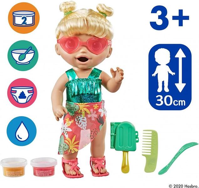 Imagem de Dia Na Praia Loira Boneca Baby Alive - Hasbro F1680