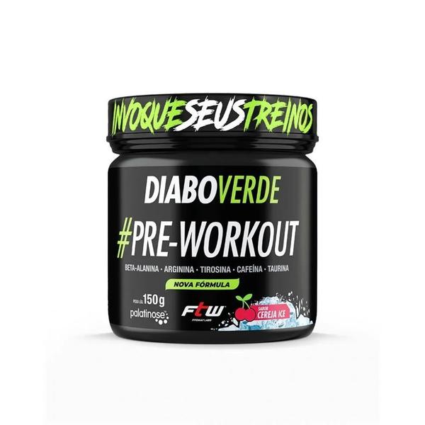 Imagem de Diabo Verde Pre-Workout (150g) - Sabor: Cereja Ice