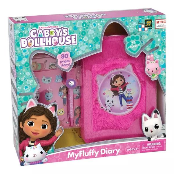 Imagem de Diário de Pelúcia Infantil Gabby's Dollhouse Rosa F0139-7 - Fun