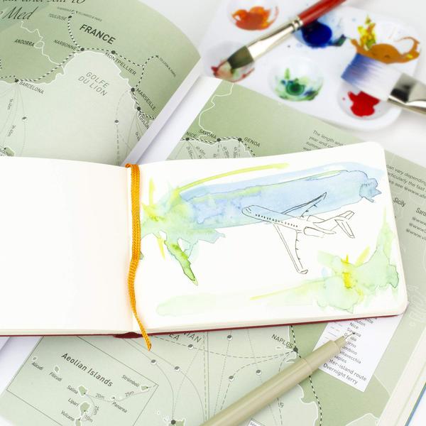 Imagem de Diário de viagem Sketch Journal Speedball Pocket Landscape Green