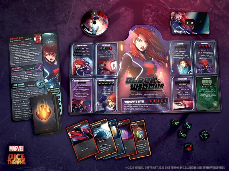 Imagem de Dice Throne USAPoly Marvel 2 Hero Box Black Widow Doctor