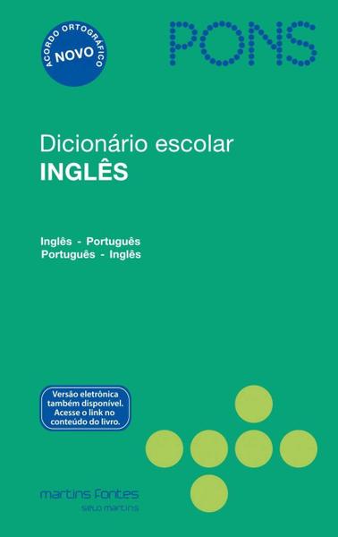 Imagem de Dicionario Escolar Ingles Pons - Ing/port-port/ing - 2 Ed - MARTINS EDITORA