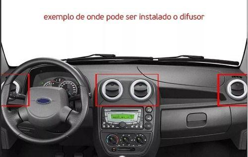 Imagem de Difusor Ar Central/Lateral Ford Ka 08/13 - Novo Ford Cargo 2011/... L.D/L.E C/ARO PRATA