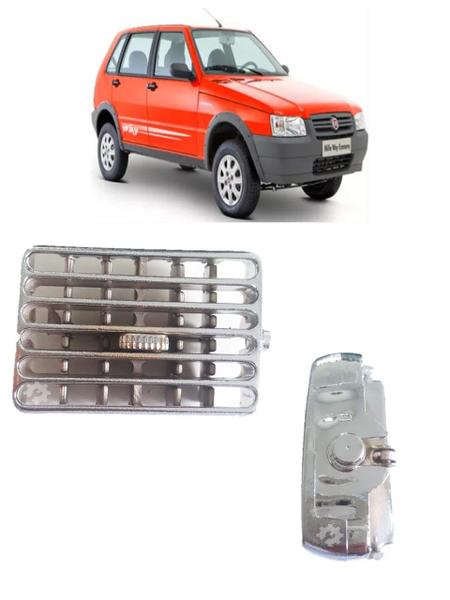 Imagem de Difusor Ar Lateral Direito Cromado Fiat Uno 1995 2002 2008