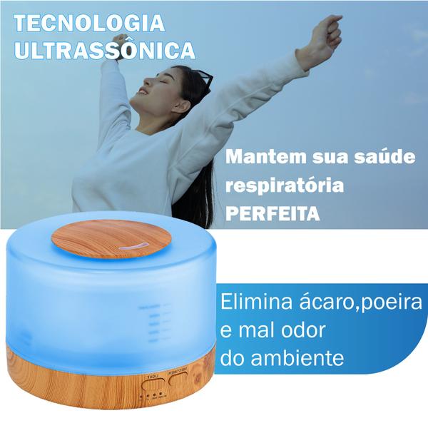 Imagem de Difusor De Ambiente Elétrico 700 Ml Ultrassônico Para Óleos Linha Premium