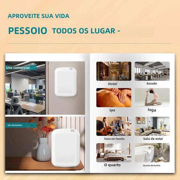 Imagem de Difusor de Aroma Elétrico WiFi e Bluetooth 500m³ - Para Casa e Hotel