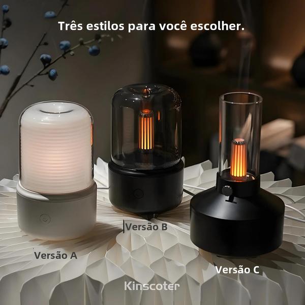 Imagem de Difusor de Aroma Portátil com Mini USB - Umidificador, Óleo Essencial e Luz Noturna