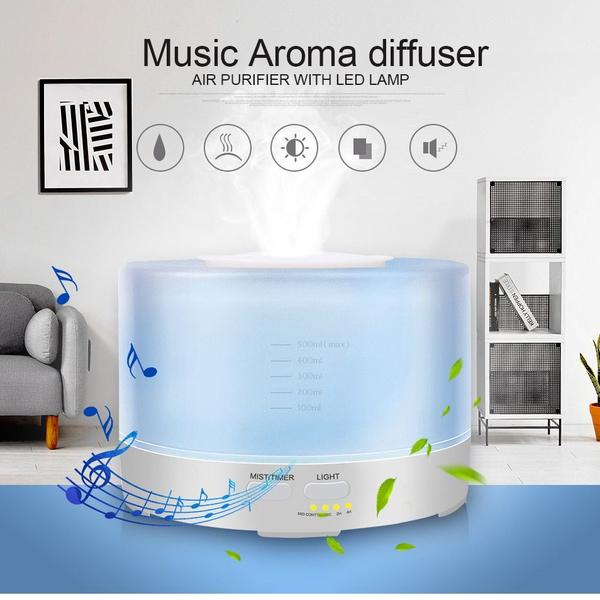 Imagem de Difusor de aroma Wokex 500mL Bluetooth Music LED Color 12W