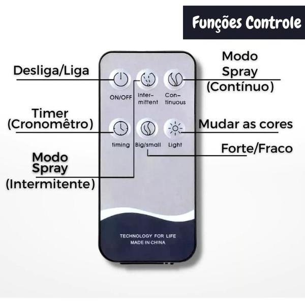 Imagem de Difusor De Aromas E Umidificador Led 500Ml 7 Cores