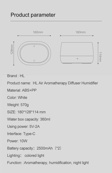 Imagem de Difusor de aromaterapia Humidifier Pro Wireless Quiet Oil Mi