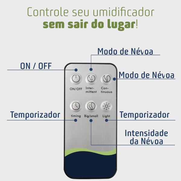 Imagem de Difusor De Oleos Essenciais Umidificador De Ar Ultrassonico