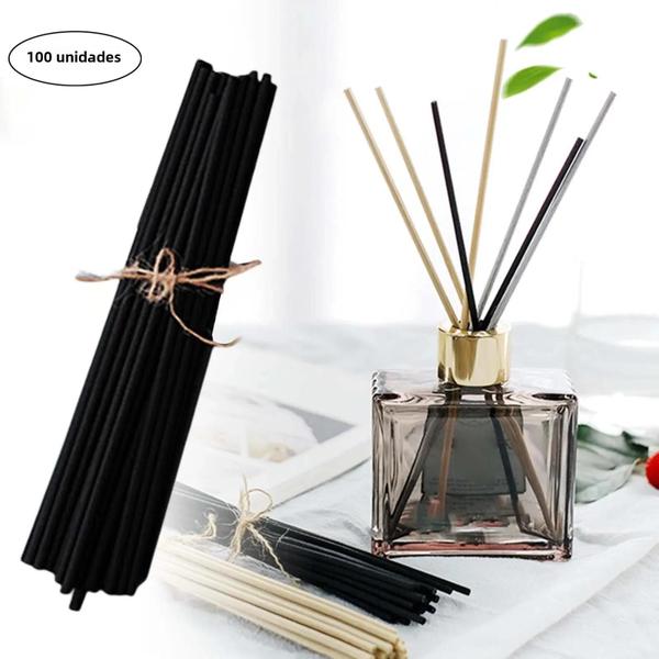 Difusor de Varetas de Fibra - 100 Peças (8", 3mm) - para Quarto, Escritório e Banheiro Imagem de Difusor de Varetas de Fibra - 100 Peças (8", 3mm) - para Quarto, Escritório e Banheiro