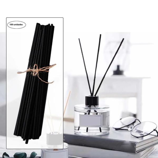 Difusor de Varetas de Fibra - 100 Peças (8", 3mm) - para Quarto, Escritório e Banheiro Imagem de Difusor de Varetas de Fibra - 100 Peças (8", 3mm) - para Quarto, Escritório e Banheiro