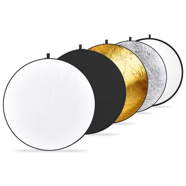 Difusor refletor de luz Neewer 110cm 5 em 1 com bolsa Imagem de Difusor refletor de luz Neewer 110cm 5 em 1 com bolsa