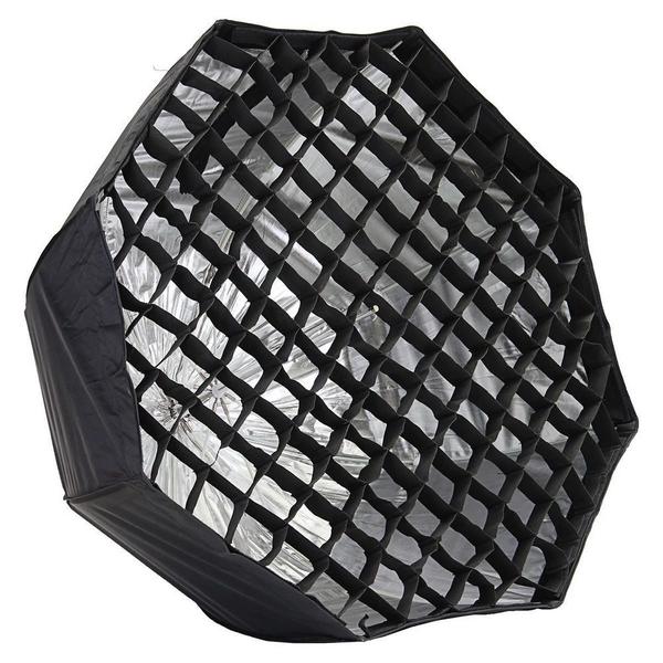 Imagem de Difusor Softbox Octagonal Octabox 80cm Grid Colméia s/ Tripé