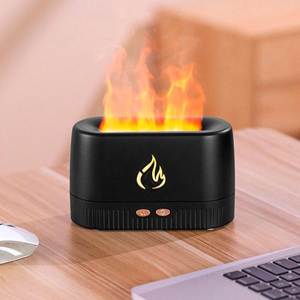 Imagem de Difusor Umidificador Ambiente Aromas Chama De Fogo Cabo Usb