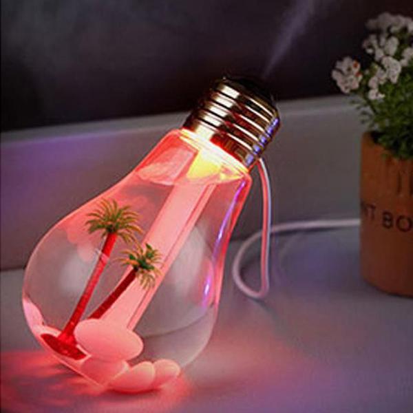 Imagem de Difusor Umidificador De Ar Ambiente Lâmpada Led Usb 400 Ml