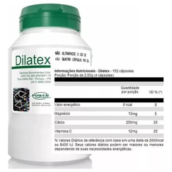 Imagem de Dilatex Extra Pump Óxido nítrico (NO2) - 152 Cápsulas - Power Supplements