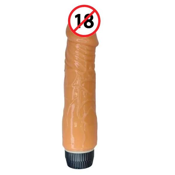 Imagem de Dildo Pênis em Silicone Cristal Colorido Curvado com Veias e Glande a Pilhas 19cm