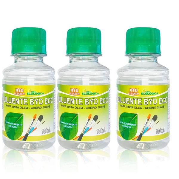 Imagem de Diluente Byo Eco Linha Ecológica Byo Cleaner 100ml Kit C/3