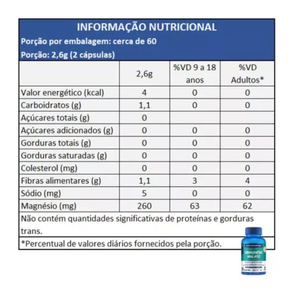 Imagem de Dimagnésio Malato Premium 120 Comprimidos Catarinense Nutrição