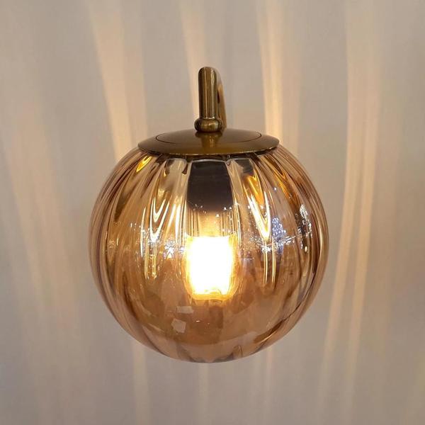 Imagem de Dinamica Arandela Dcb02143 1lamp E27 Dr Vidro Champagne