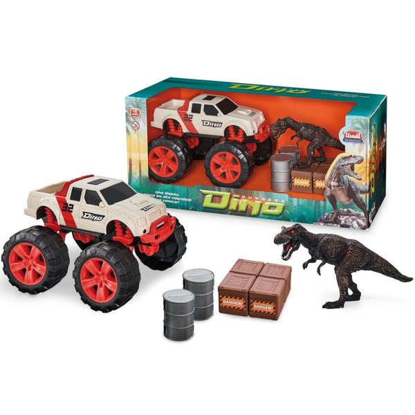 Imagem de Dino Runners Carrinho Com Dinossauro 466 - Usual Brinquedos