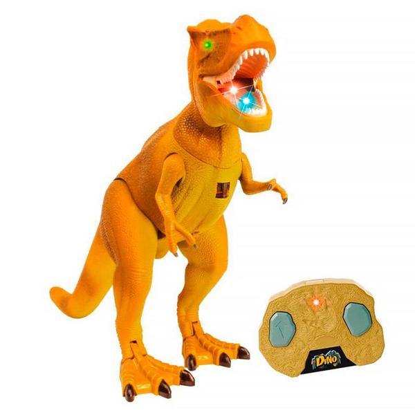 Imagem de Dino Tiranossauro Rex com Controle Remoto Luz e Sons DMT6437 - DM Toys