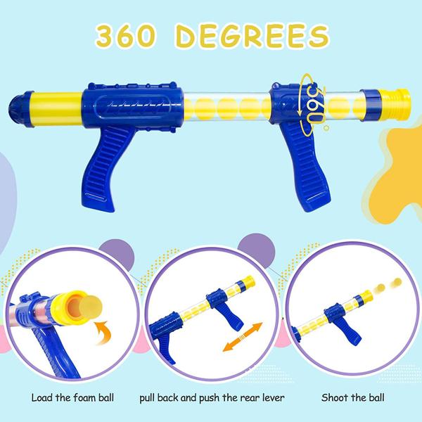 Imagem de Dino Toy Gun, jogo de tiro com alvo eletrônico e bolas de espuma para crianças maiores de 5 anos (Green-Tow), 15,7 x 9,8 x 7,5 polegadas