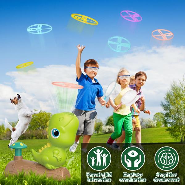 Imagem de Dinosaur Flying Disc Launcher Toy Pavel para crianças de 3 a 8 anos