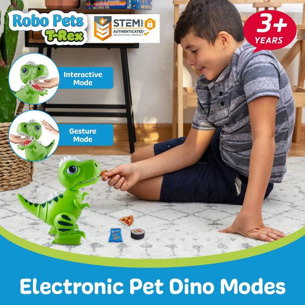 Imagem de Dinosaur Toy Power Your Fun Robo Pets T-Rex com controle remoto