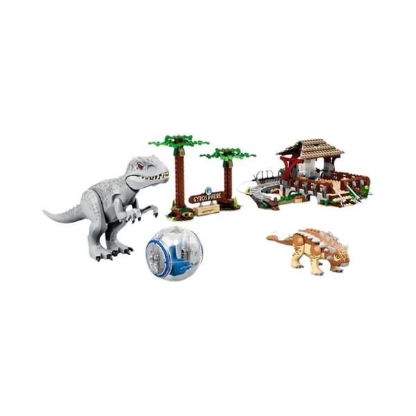 Imagem de Dinosaur World Inductive Rex, Presente das Crianças Decorativas, Ankylosaurus, MOC 75941, 537Pcs