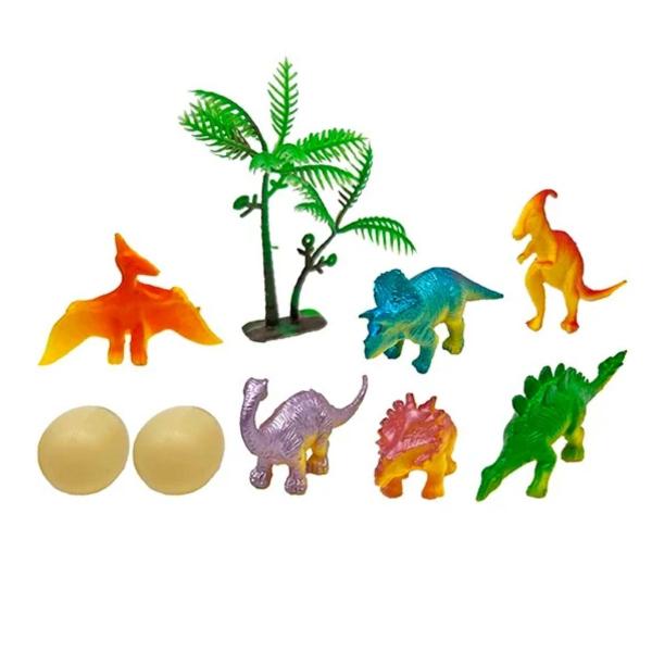 Imagem de Dinossauro 6 pcs e Acessórios na Cartela