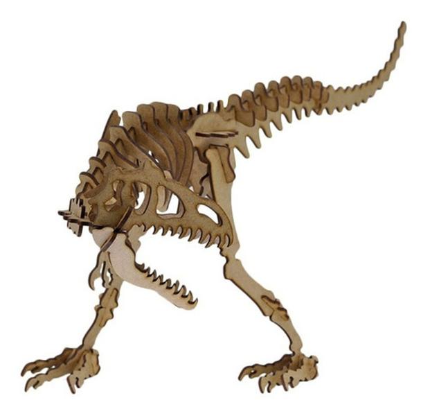 Imagem de Dinossauro Alossauro. Quebra Cabeça 3d. Em Mdf