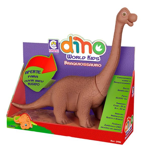 Imagem de Dinossauro Braquiossauro Dino World Kids Brinquedo Cotiplas